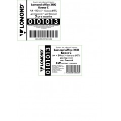 Бумага для офисной техники Lomond office Эко A4,  80г/м2, белизна 60%, 500л., класс C, цвет бежевый