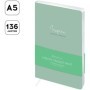 Ежедневник недатированный, А5, 136л., кожзам, Greenwich Line "Vision. Trendy mint", тон. блок, срез фольга