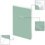 Ежедневник недатированный, А5, 136л., кожзам, Greenwich Line "Vision. Trendy mint", тон. блок, срез фольга