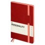 Ежедневник недатированный, B5, 136л., мягкий переплет, кожзам, BG "Personality. Red", красный, цветной срез, на резинке, карман