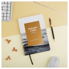 Ежедневник недатированный, А5, 136л., 7БЦ, MESHU "Dreams come true", тон. блок, тиснение фольгой, кругление углов, закладка