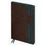 Ежедневник недатированный, B5, 136л., мягкий переплет, кожзам, BG "Personality. Dark brown", темно-коричневый, цветной срез