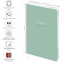 Ежедневник недатированный, А5, 136л., кожзам, Greenwich Line "Vision. Trendy mint", тон. блок, срез фольга