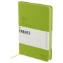 Ежедневник недатированный, А5, 136л., твердый переплет, кожзам, BG "Create. Lime", лаймовый, цветной срез