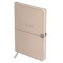 Ежедневник недатированный, А5, 136л., твердый переплет, кожзам, BG "Pastel. Beige", бежевый, на резинке