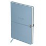 Ежедневник недатированный, А5, 136л., твердый переплет, кожзам, BG "Pastel. Wave", голубой, на резинке