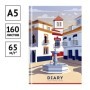 Ежедневник недатированный А5, 160л., 7БЦ, OfficeSpace "Путешествия. Travel mood", глянцевая ламинация