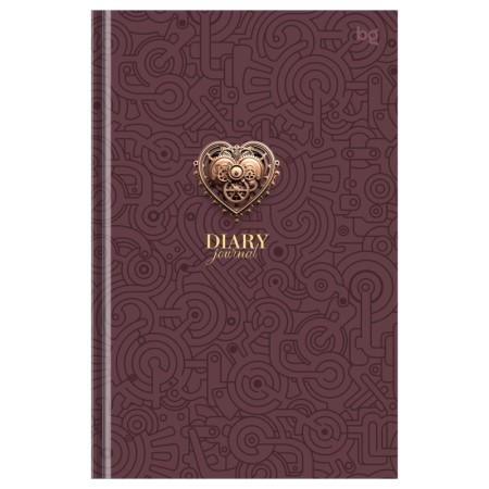 Ежедневник недатированный А5, 136л., 7БЦ BG "Steampunk. Heart", матовая ламинация, выб. лак
