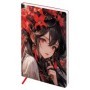 Ежедневник недатированный, А5, 136л., мягкий переплет, кожзам, BG "Anime. Girl"