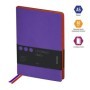 Ежедневник недатированный, А5, 136л., кожзам, Berlingo "Fuze", цветной срез, фиолетовый