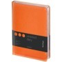 Ежедневник недатированный, А5, 160л., кожзам, Berlingo "Starlight", серебр. срез, оранжевый
