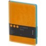 Ежедневник недатированный, А5, 136л., кожзам, Berlingo "Fuze", цветной срез, оранжевый