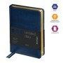 Ежедневник недатированный, А6, 160л., кожзам, Berlingo "xGold", зол. срез, синий
