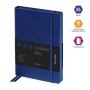 Ежедневник недатированный, В6, 136л., кожзам, Berlingo "Western", с резинкой, синий