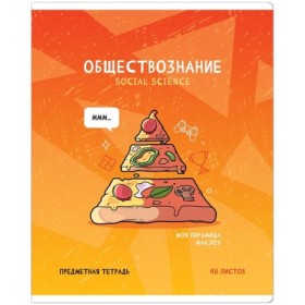 Тетрадь предметная 48л. ArtSpace Не по правилам- Обществознание, глянцевая ламинация
