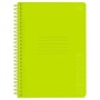 Тетрадь 96л., А5, клетка на пластиковом гребне, BG Neon. Yellow, пластиковая обложка