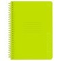 Тетрадь 96л., А5, клетка на пластиковом гребне, BG Neon. Yellow, пластиковая обложка