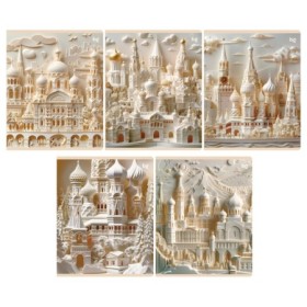 Тетрадь 48л., А5, клетка BG Paper art, глянцевая ламинация