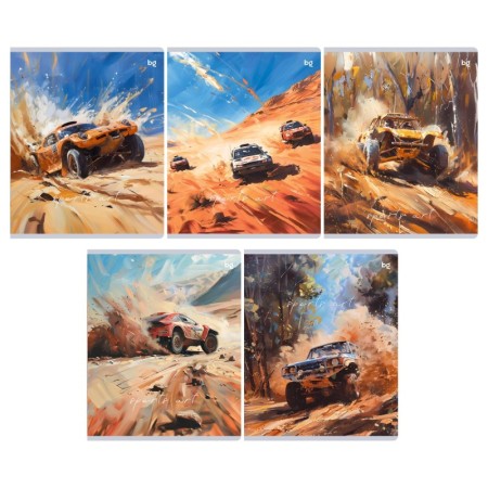 Тетрадь 48л., А5, клетка BG Sports art, выб. лак