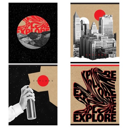 Тетрадь 60л., А5, клетка BG Explore