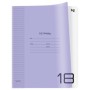 Тетрадь 18л., клетка BG UniTone. Neon, пластиковая обложка, неон сиреневый