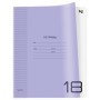 Тетрадь 18л., клетка BG UniTone. Neon, пластиковая обложка, неон сиреневый