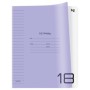 Тетрадь 18л., линия BG UniTone. Neon, пластиковая обложка, неон сиреневый