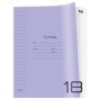 Тетрадь 18л., линия BG UniTone. Neon, пластиковая обложка, неон сиреневый
