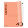 Тетрадь 48л. клетка BG UniTone. Neon, пластиковая обложка, неон оранжевый