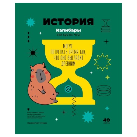 Тетрадь предметная 40л. BG Записки школьника - История, эконом