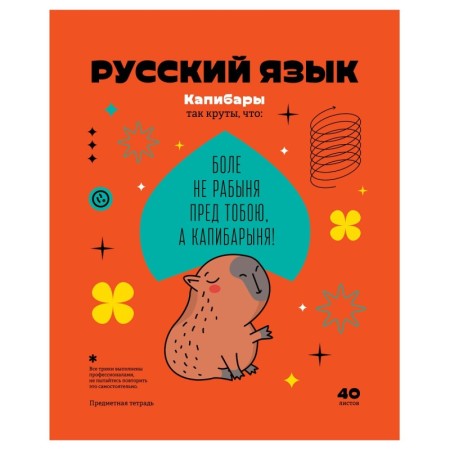 Тетрадь предметная 40л. BG Записки школьника - Русский язык , эконом