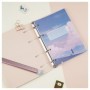 Тетрадь на кольцах А5, 100л., MESHU Blooming dreams, картон, матовая ламинация, тиснение фольгой