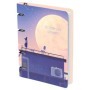 Тетрадь на кольцах А5, 100л., MESHU Blooming dreams, картон, матовая ламинация, тиснение фольгой