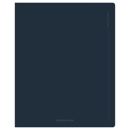 Тетрадь 48л., А5, линия Greenwich Line Dark navy, cофт-тач ламинация, выб. лак, 70г/м2