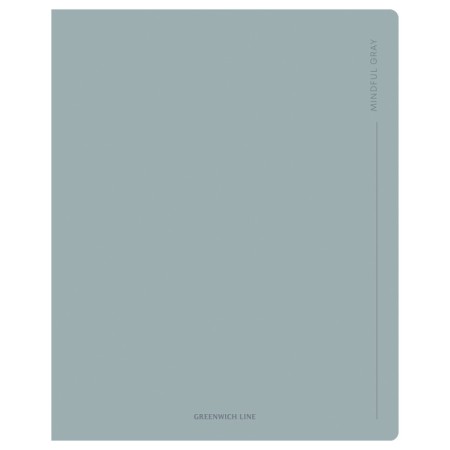 Тетрадь 48л., А5, клетка Greenwich Line Gray, cофт-тач ламинация, выб. лак, 70г/м2