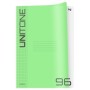 Тетрадь 96л., А4 клетка BG UniTone. Neon, пластиковая обложка, неон салатовый