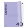 Тетрадь 48л. клетка BG UniTone. Neon, пластиковая обложка, неон сиреневый