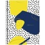 Тетрадь 80л., А5, клетка на гребне GreenwichLine Stylish abstraction, матовая ламинация, тиснение фольгой, 70г/м2