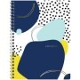 Тетрадь 80л., А5, клетка на гребне GreenwichLine Stylish abstraction, матовая ламинация, тиснение фольгой, 70г/м2