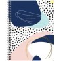 Тетрадь 80л., А5, клетка на гребне GreenwichLine Stylish abstraction, матовая ламинация, тиснение фольгой, 70г/м2