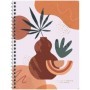 Тетрадь 80л., А5, клетка на гребне GreenwichLine Boho shapes, матовая ламинация, тиснение фольгой, 70г/м2