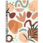 Тетрадь 80л., А5, клетка на гребне GreenwichLine Boho shapes, матовая ламинация, тиснение фольгой, 70г/м2