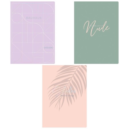 Тетрадь 80л., А4, клетка GreenwichLine Nude, матовая ламинация, тиснение фольгой, 70г/м2
