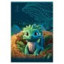 Тетрадь 96л., А4, клетка BG Baby Dragon, глянцевая ламинация