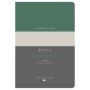 Тетрадь 40л., А5, клетка на сшивке Greenwich Line Disposition. Green, матовая ламинация, тиснение фольгой, тон. блок 80г/м2