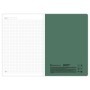 Тетрадь 40л., А5, клетка на сшивке Greenwich Line Disposition. Green, матовая ламинация, тиснение фольгой, тон. блок 80г/м2