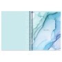 Тетрадь 80л., А5, клетка на гребне GreenwichLine Marble color, матовая ламинация, тиснение фольгой, 70г/м2