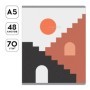 Тетрадь предметная 48л. Greenwich Line Skyline - Литература, софт-тач ламинация, тиснение фольгой, 70г/м2