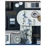 Тетрадь 48л., А5, клетка Greenwich Line Stylish details, матовая ламинация, тиснение фольгой, 70г/м2