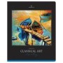 Тетрадь 48л., А5, клетка Greenwich Line Classical art, глянцевая ламинация, sandy-touch лак, 70г/м2